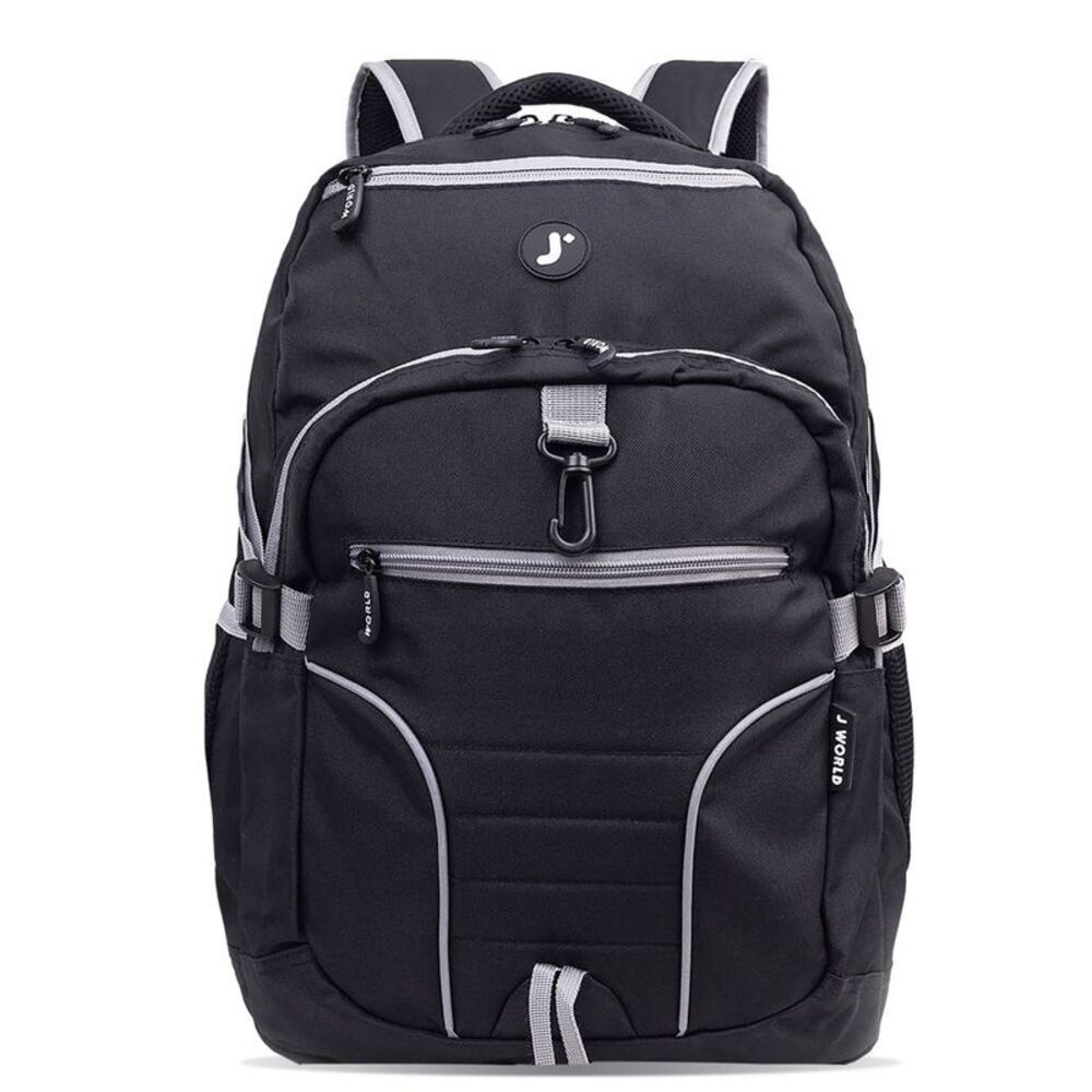 J World Atom Multi-Compartment Laptop 18.5" Backpack - Black